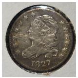 1827 CAPPED BUST DIME SCRATCHED