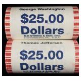 (2) ROLLS PRESIDENTIAL DOLLARS
