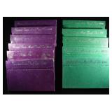 1987-1992 & 1994-1998 MINT PROOF SETS.