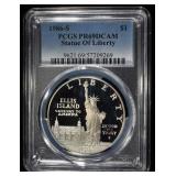1986-S $1 COMMEM STATUE OF LIBERTY PCGS PR69 DCAM