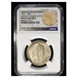 1951 50C COMMEM NGC BRILLIANT UNC