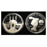 1983-1984 LOS ANGELES OLYMPIAD DOLLAR 2 COIN SET