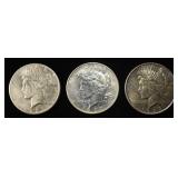 1923-P,D,S PEACE DOLLARS