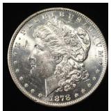 1878 8TF MORGAN DOLLAR CH BU