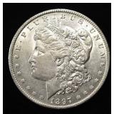 1897-O MORGAN DOLLAR AU/BU