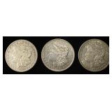 1921-P,D,S MORGAN DOLLARS