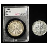 1941-P&D WALKING LIBERTY HALF DOLLARS