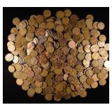 (500) WHEAT CENTS MIXED DATES