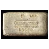 ENGELHARD 5 OZ .999 SILVER BAR