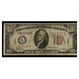 1934A $10 HAWAII EMERGENCY WWII ISSUE