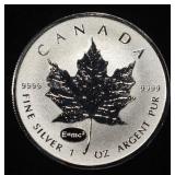 MAPLE LEAF 1 OZ .999 SILVER ROUND