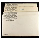 (4) 1968 U.C. MINT SETS