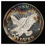 SUNSHINE MINT 1 OZ .999 SILVER ROUND