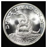 BOSTON TEA PARTY 1 OZ .999 SILVER ROUND