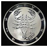 SCORPIO 1 OZ .999 SILVER ROUND