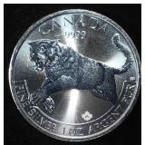 2016 1 OZ .999 SILVER CANADIAN COUGAR