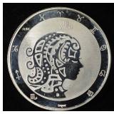 VIRGO 1 OZ .999 SILVER ROUND