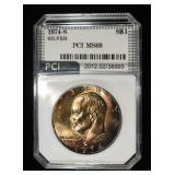 1974-S SILVER EISENHOWER DOLLAR PCI SUPERB GEM+ BU