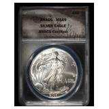 2005 AMERICAN SILVER EAGLE ANACS MS69