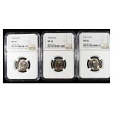 1950-D MS65, 1950-D & 1951-S MS66 JEFFERSON 5C NGC