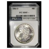 1884-O MORGAN DOLLAR PCI SUPERB GEM BU