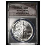 1989 AMERICAN SILVER EAGLE ANACS MS69
