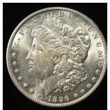 1896-O MORGAN DOLLAR SHARP BU LIIGHT OLD CLEANING