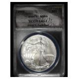 2009 AMERICAN SILVER EAGLE ANACS MS69