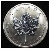 2011 MAPLE LEAF 1 OZ .999 SILVER ROUND