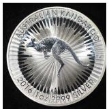 2016 KANGAROO 1 OZ .999 SILVER ROUND
