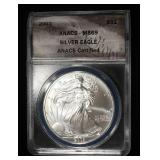 2003 AMERICAN SILVER EAGLE ANACS MS69