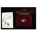 2018 1/10TH OZ $5 AMERICAN GOLD EAGLE PROOF