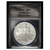 2006 AMERICAN SILVER EAGLE ANACS MS69