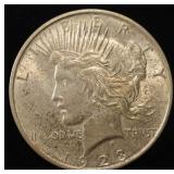 1923-D PEACE DOLLAR CH TO GEM ORIG UNC