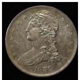 1839 CAPPED BUST HALF DOLLAR REED EDGE NICE UNC