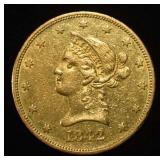 1842-O $10 LIBERTY GOLD NO MOTTO CH AU