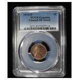 1914-D LINCOLN CENT PCGS XF DETAIL