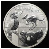 2024 2 OZ .999 SILVER AUSTRALIA WILDLIFE ROUND