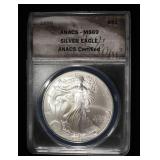 1996 AMERICAN SILVER EAGLE ANACS MS69