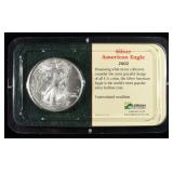 2002 AMERICAN SILVER EAGLE
