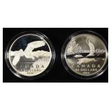 (2) CANADIAN 0.5 OZ .999 SILVER ROUNDS