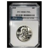 1959 FRANKLIN HALF DOLLAR PCI SUPERB GEM BU FBL