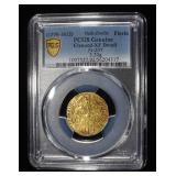 1590-1612 NTEH-ZWOLLE GOLD FLORIN PCGS XF CLEANED