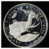 ELEPHANT 1 OZ .999 SILVER ROUND