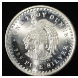 CUAUHTEMOC 1 OZ .999 SILVER ROUND