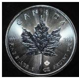 2015 MAPLE LEAF 1 OZ .999 SILVER ROUND