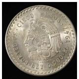 CINCO PESOS 90% SILVER
