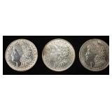 1921-P,D,S MORGAN DOLLARS
