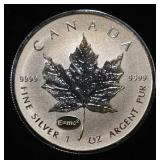 MAPLE LEAF 1 0Z 0.999 SILVER ROUND