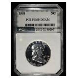 1962 FRANKLIN HALF DOLLAR PCI SUPERB GEM+ PR DCAM